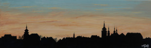 Panorama von Saaz
